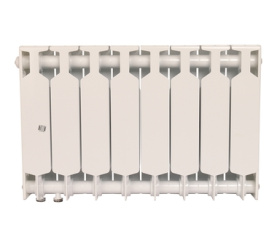 Радиатор биметаллический нижнее правое подключение (белый RAL RIFAR SUPReMO VENTIL 350 SVR 8 секций в #WF_CITY_PRED# 2