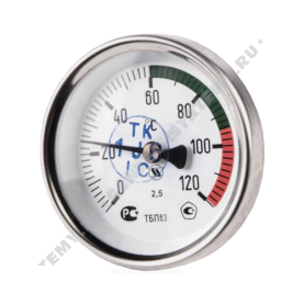 Термометр биметаллический Минск ТБП-Т 120C Дк 63 L=50 в #WF_CITY_PRED# 1