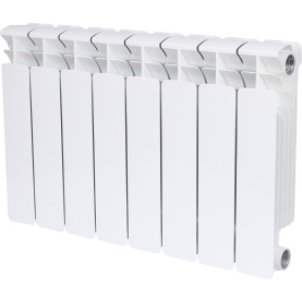 Радиатор биметаллический боковое подключение (белый RAL 9016) RIFAR BASE 350 8 секций в #WF_CITY_PRED# 0