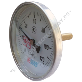 Термометр биметаллический Метер ТБ100 120C Дк 100 L=80 в #WF_CITY_PRED# 0