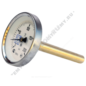 Термометр биметаллический Юмас ТБП-Т 200С Дк 63 L=100 в #WF_CITY_PRED# 0