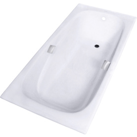 Чугунная ванна Aqualux ZYA-24C-2 180x85 белая, без ручек и ножек, антислип в #WF_CITY_PRED# 1