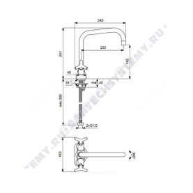 Смеситель для кухонной мойки серия TRINITY двуручный Vidima BA263AA . в #WF_CITY_PRED# 1