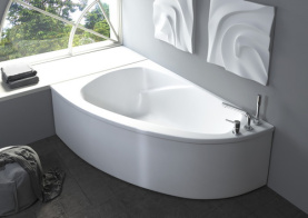 Ванна Astra Form Тиора 155х105 литой мрамор левая цвета RAL в #WF_CITY_PRED# 0