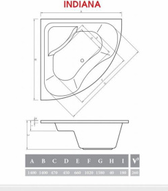 Акриловая ванна Vagnerplast Charitka 170x75 VPBA170CHA2X-01 в #WF_CITY_PRED# 1