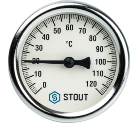 Термометр биметаллический с погружной гильзой. Корпус Dn 63 мм, гильза 75 мм 1 STOUT SIM-0001-637515 в #WF_CITY_PRED# 1