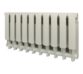 Радиатор алюминиевый боковое подключение (белый RAL 9010) Global VOX EXTRA 350 10 секций в #WF_CITY_PRED# 1