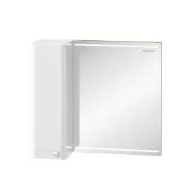 Шкаф зеркальный Нота 75, белый в #WF_CITY_PRED# 1