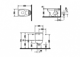 Унитаз слив гориз. белый с крепл. DURAVIT 21110900002 в #WF_CITY_PRED# 2