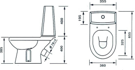 Унитаз-компакт Оскольская керамика Леда белый Стандарт с сиденьем 47301100206 в #WF_CITY_PRED# 1