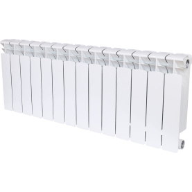 Радиатор биметаллический боковое подключение (белый RAL 9016) RIFAR BASE 350 14 секций в #WF_CITY_PRED# 0