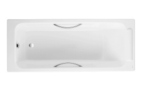 Ванна чугунная Jacob Delafon Parallel 170х70 E2948-00 с отверстиями для ручек в #WF_CITY_PRED# 0