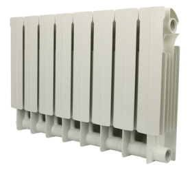Радиатор биметаллический боковое подключение (белый RAL 9010) Global STYLE PLUS 350 8 секций в #WF_CITY_PRED# 1