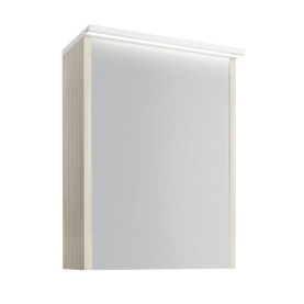 Шкаф зеркальный Марино 50, белый с выбеленным деревом в #WF_CITY_PRED# 0