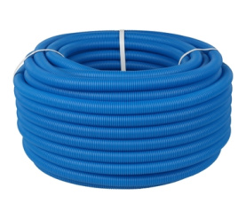 Труба гофрированная ПНД, цвет синий, наружным диаметром 25 мм для труб диаметр STOUT SPG-0001-502520 в #WF_CITY_PRED# 0