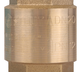 Клапан обратный пружинный муфтовый с пластиковым седлом 3/4 STOUT SVC-0012-000020 в #WF_CITY_PRED# 3