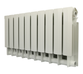 Радиатор биметаллический боковое подключение (белый RAL 9010) Global STYLE PLUS 350 10 секций в #WF_CITY_PRED# 1