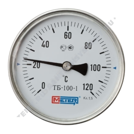 Термометр биметаллический Метер ТБ100 120C Дк 100 L=100 в #WF_CITY_PRED# 2