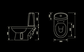 Унитаз-компакт Оскольская керамика Лея белый Люкс с сиденьем  41301100311 в #WF_CITY_PRED# 1