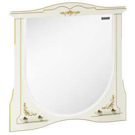 Зеркало Луиза-II 100, белый матовый, зол. пат. в #WF_CITY_PRED# 1
