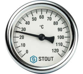 Термометр биметаллический с погружной гильзой. Корпус Dn 63 мм, гильза 50 мм 1 STOUT SIM-0001-635015 в #WF_CITY_PRED# 1