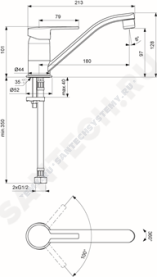 Смеситель для кухонной мойки серия LOGIK одноручный Vidima BA282AA в #WF_CITY_PRED# 1