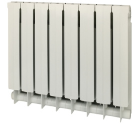 Радиатор биметаллический боковое подключение (белый RAL 9010) Global STYLE PLUS 500 8 секций в #WF_CITY_PRED# 1