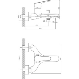 Смеситель ZEVEN (арт. ZE61610941)для ванной короткий излив, карт.35 мм Zollen в #WF_CITY_PRED# 4
