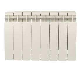 Радиатор биметаллический боковое подключение (белый RAL 9010) Global STYLE PLUS 350 8 секций в #WF_CITY_PRED# 3