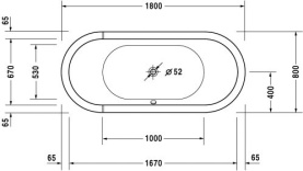 Панель фронтальная для ванны Vidima Сева Микс 1700 мм Н=560 мм в #WF_CITY_PRED# 1
