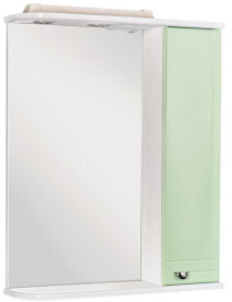 Шкаф-зеркало Домино Блик 55 Эл. правый (зеленый) в #WF_CITY_PRED# 0