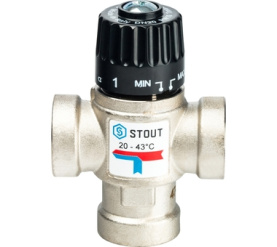 Термостатический смесительный клапан для систем отопления и ГВС 3/4 ВР 20-43 STOUT SVM-0010-164320 в #WF_CITY_PRED# 1