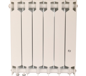 Радиатор биметаллический нижнее правое подключение (белый RAL RIFAR SUPReMO VENTIL 500 SVR 6 секций в #WF_CITY_PRED# 2