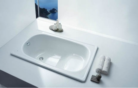 Стальная ванна сидячая BLB Europa Mini 105x70 см 80 л B05E в #WF_CITY_PRED# 2