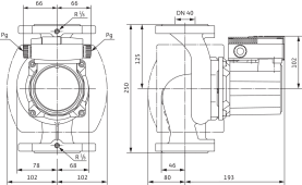 Насос циркуляционный Wilo TOP-S 40/7 EM PN6/10 мокрый ротор в #WF_CITY_PRED# 1