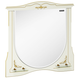 Зеркало Луиза-II 100, белый матовый, зол. пат. в #WF_CITY_PRED# 0