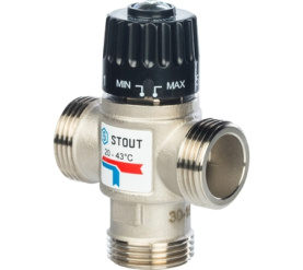 Термостатический смесительный клапан для систем отопления и ГВС 1 НР 20-43° STOUT SVM-0020-254325 в #WF_CITY_PRED# 0