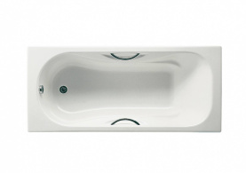 Ванна чугунная Roca Malibu 170x75 модель с отверстиями под ручки 23097000R в #WF_CITY_PRED# 1