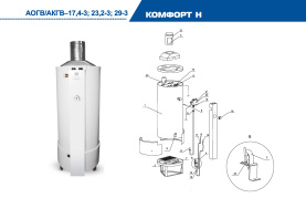 Газовый котел напольный ЖМЗ АОГВ-17,4-3 Комфорт (Н) (473000) в #WF_CITY_PRED# 2