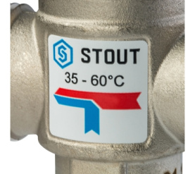 Термостатический смесительный клапан для систем отопления и ГВС 1 НР 35-60°С STOUT SVM-0020-166025 в #WF_CITY_PRED# 3