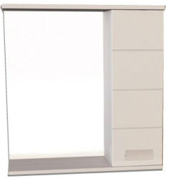 Зеркало-шкаф Comforty "Модена 60" белый в #WF_CITY_PRED# 0