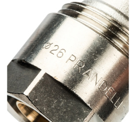 Угольник 90 (26х3,0) для металлопластиковых труб винтовой Prandelli Multyrama 103.06.02.6 в #WF_CITY_PRED# 4