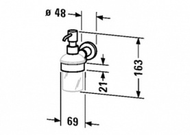 Дозатор подвесной стекло/хром DURAVIT 0099161000 в #WF_CITY_PRED# 2