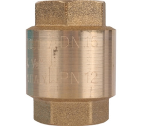 Клапан обратный пружинный муфтовый с пластиковым седлом 1/2 STOUT SVC-0012-000015 в #WF_CITY_PRED# 1