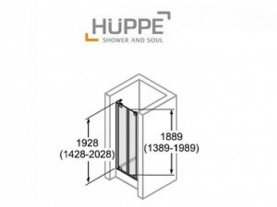 Доп.набор для ниши 190h мат.серебро HUPPE 8E2601.087 в #WF_CITY_PRED# 2