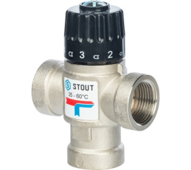 Термостатический смесительный клапан для систем отопления и ГВС 3/4 ВР 35-60 STOUT SVM-0010-166020 в #WF_CITY_PRED# 0