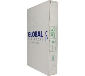 Радиатор биметаллический боковое подключение (белый RAL 9010) Global STYLE PLUS 350 8 секций в #WF_CITY_PRED# 9