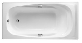 Ванна чугунная Jacob Delafon Rub Super Repos 180x90 E2902-00 с отверстиями для ручек в #WF_CITY_PRED# 1