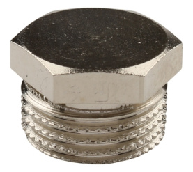 Заглушка НР никелированная 1/2 для стальных труб резьбовой TIEMME 1500172(1878N0004) в #WF_CITY_PRED# 3