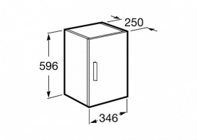 Шкафчик 34.6x25x59.6h венге ROCA Z.RU93.0.271.1 в #WF_CITY_PRED# 2
